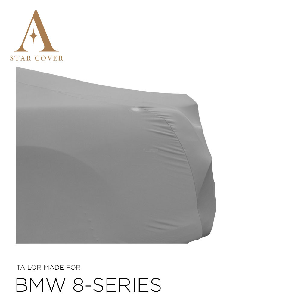 BMW 8 Series Cabrio G14 Indoor Car Cover - Mirror Pockets - Grey